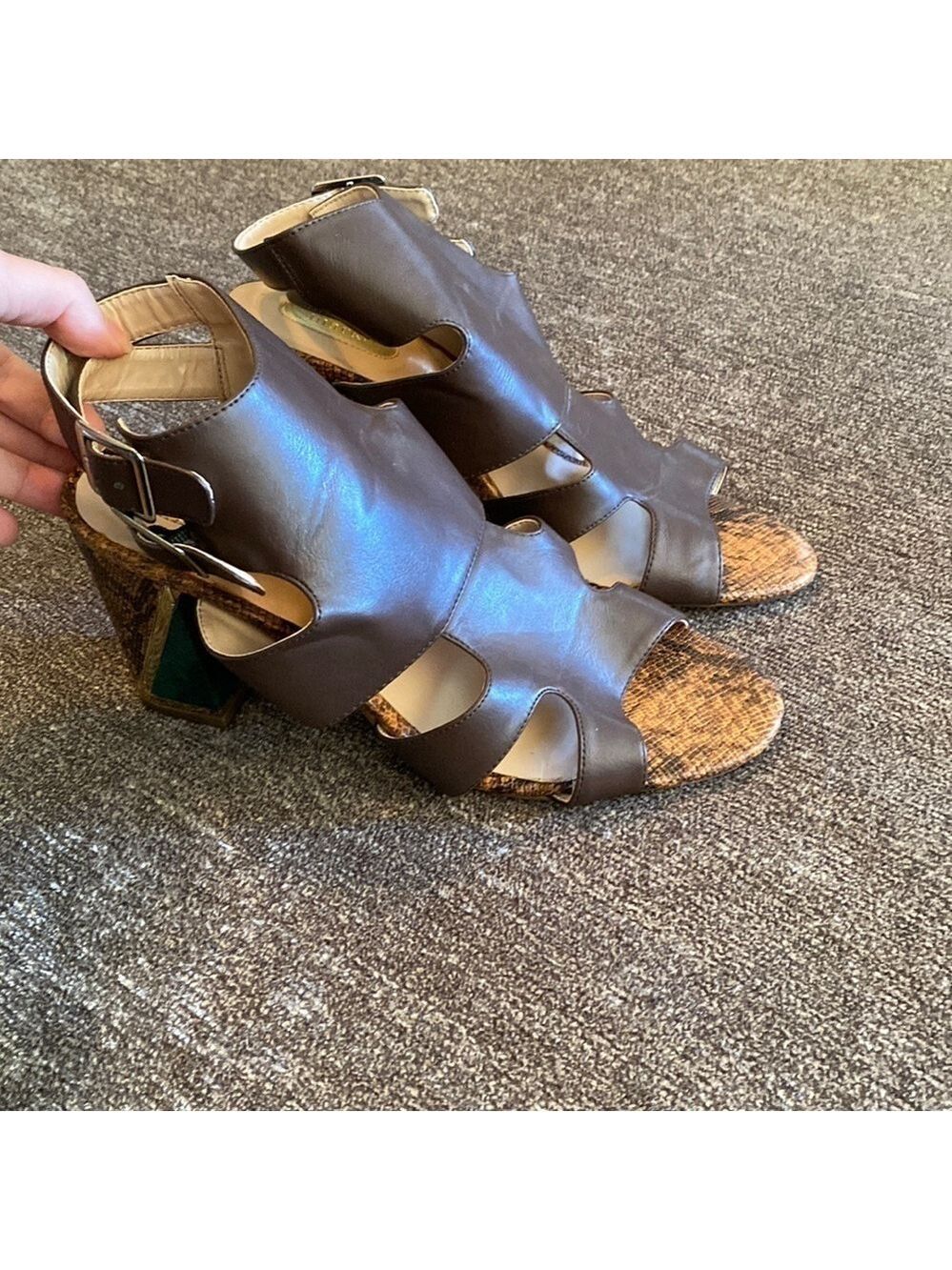 Mark womens heeled sandals; size 9